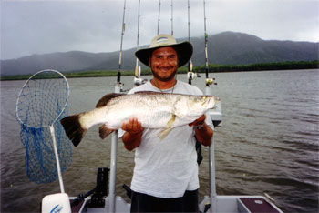 japanese fisherman with small fish