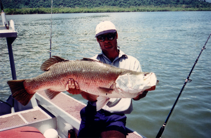 proud ownder of a huge barramundi